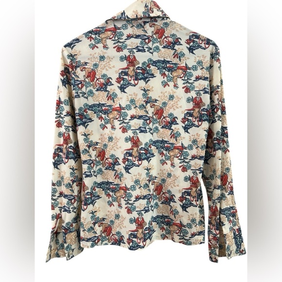 Vintage cottage core long sleeve button down blouse - Picture 4 of 4